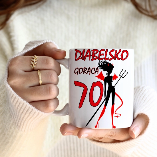 KOMPLET PODUSZKA KUBEK NA 70 URODZINY PREZENT