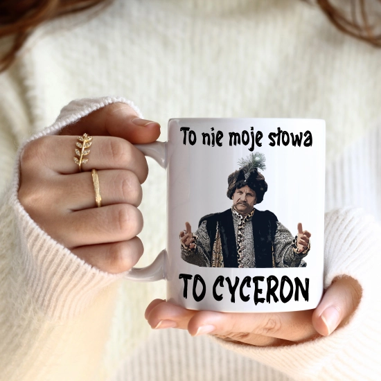 KUBEK 330ml PREZENT 1670 JAN PAWEŁ TO NIE MOJE SŁOWA TO CYCERON