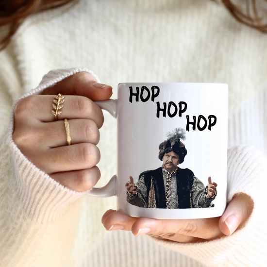 ŚMIESZNY KUBEK 330ml NA PREZENT SERIAL 1670 JAN PAWEŁ HOP HOP HOP