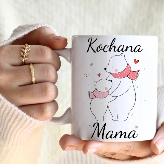 KOMPLET DLA MAMY RĘCZNIK Z HAFTEM + KUBEK + MIÓD PREZENT DZIEŃ MATKI MAMA