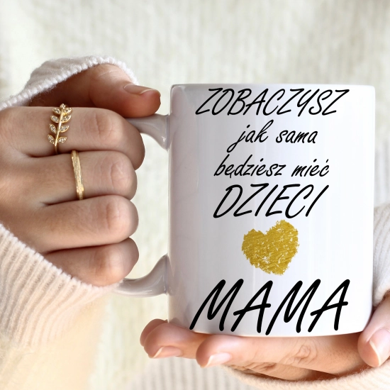 KOMPLET DLA MAMY RĘCZNIK Z HAFTEM + KUBEK + MIÓD PREZENT DZIEŃ MATKI MAMA