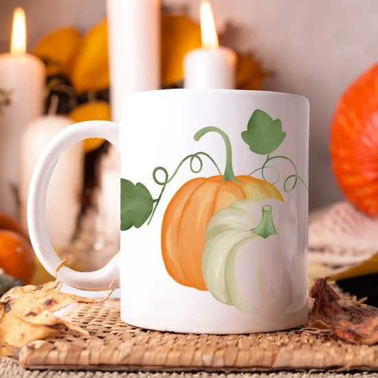 JESIENNY KUBEK 330ml NA HERBATĘ KAWĘ NA PREZENT JESIEŃ DYNIA