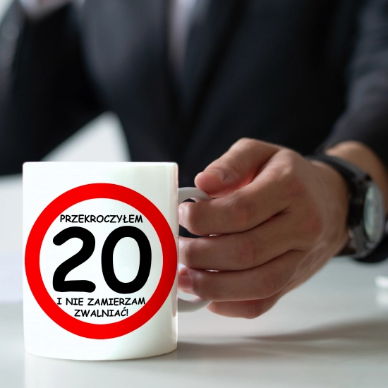 KOMPLET PODUSZKA KUBEK NA 20 URODZINY PREZENT