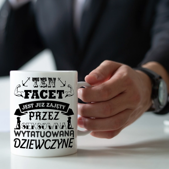 KUBEK DLA FACETA NADRUKIEM PREZENT DZIEŃ CHŁOPAKA