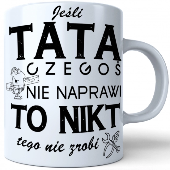 KUBEK DLA TATY NADRUKIEM NA PREZENT DZIEŃ OJCA