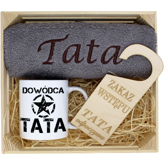 PREZENT DLA TATY RĘCZNIK + KUBEK DZIEŃ OJCA TATA