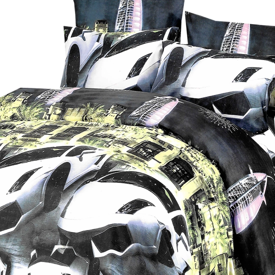 POŚCIEL 3D SATYNA BAWEŁNIANA 3cz.