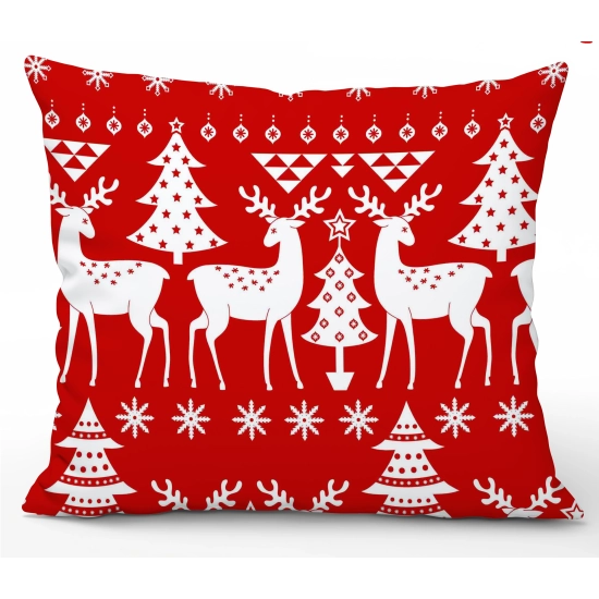 LUKSUSOWA ŚWIĄTECZNA POSZEWKA DEKORACYJNA 40x60 100% BAWEŁNA PREMIUM