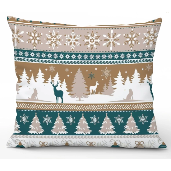 LUKSUSOWA ŚWIĄTECZNA POSZEWKA DEKORACYJNA 70x80 100% BAWEŁNA PREMIUM