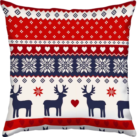 LUKSUSOWA ŚWIĄTECZNA POSZEWKA DEKORACYJNA 45x45 JASIEK 100% BAWEŁNA PREMIUM