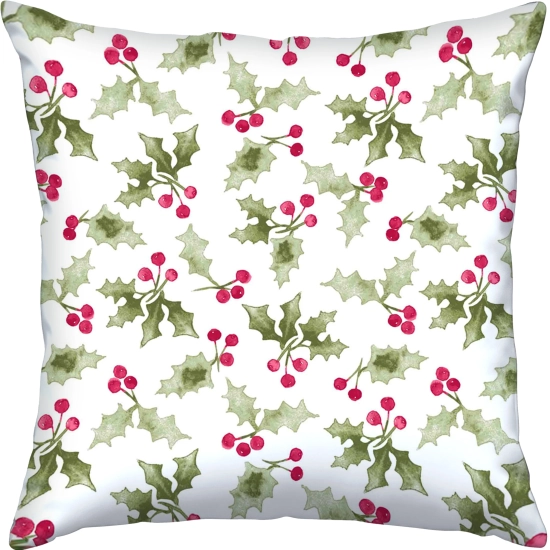 LUKSUSOWA ŚWIĄTECZNA POSZEWKA DEKORACYJNA 45x45 JASIEK 100% BAWEŁNA PREMIUM