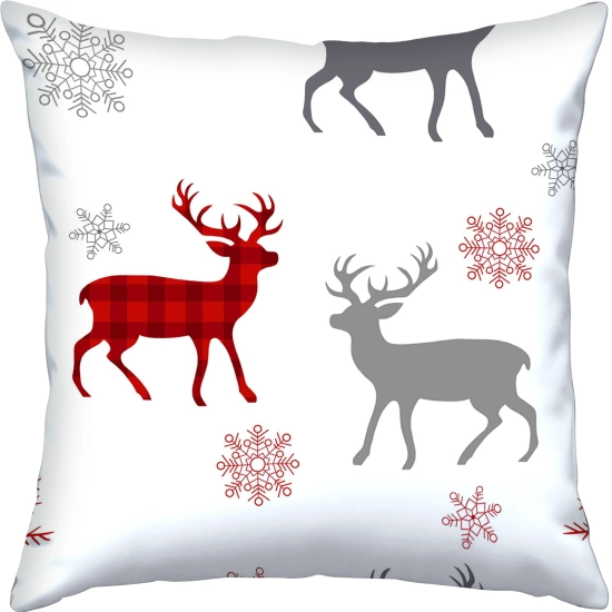 LUKSUSOWA ŚWIĄTECZNA POSZEWKA DEKORACYJNA 45x45 JASIEK 100% BAWEŁNA PREMIUM