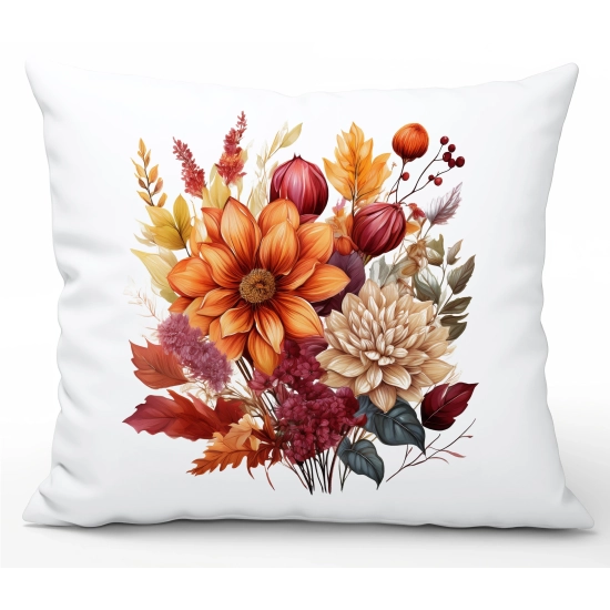 POSZEWKA DEKORACYJNA 50x70 JASIEK OZDOBNA JESIENNA JESIENNE KWIATY