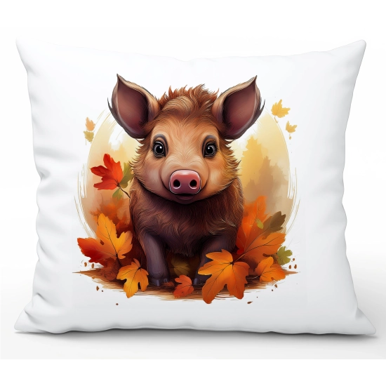 POSZEWKA DEKORACYJNA 50x60 JASIEK OZDOBNA JESIENNA DZIK