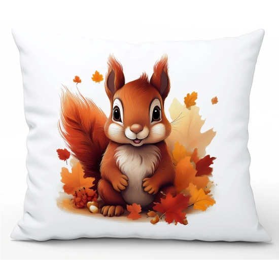 POSZEWKA DEKORACYJNA 40x60 JASIEK OZDOBNA JESIENNA WIEWIÓRKA