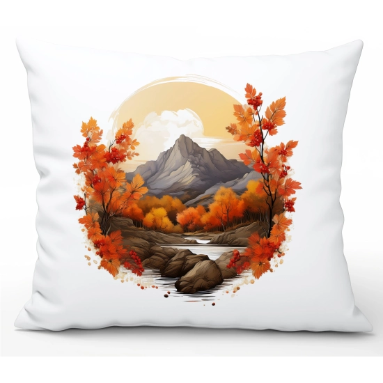 POSZEWKA DEKORACYJNA 50x60 JASIEK OZDOBNA JESIENNA GÓRY