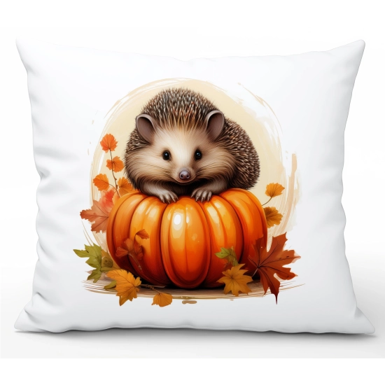 POSZEWKA DEKORACYJNA 40x60 JASIEK OZDOBNA JESIENNA DYNIA JEŻ