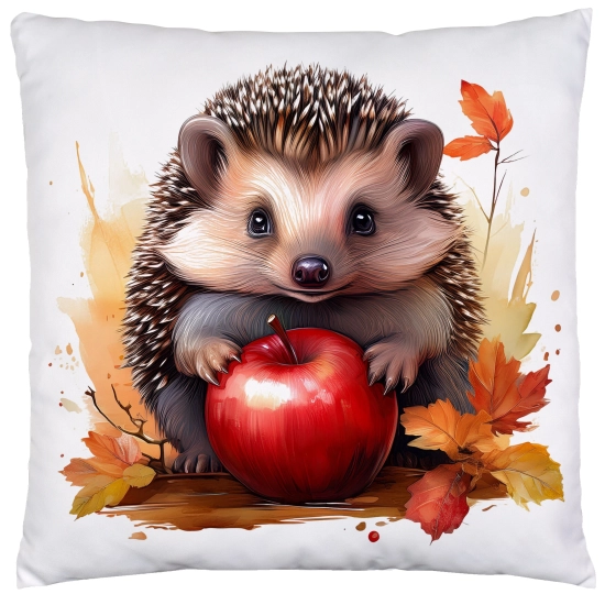 POSZEWKA DEKORACYJNA 40x40 JASIEK OZDOBNA JESIENNA JEŻ