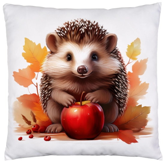 POSZEWKA DEKORACYJNA 45x45 JASIEK OZDOBNA JESIENNA JEŻ