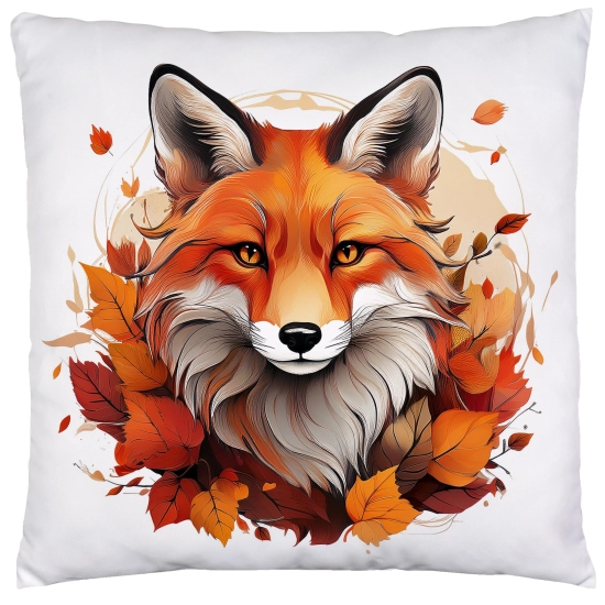 POSZEWKA DEKORACYJNA 45x45 JASIEK OZDOBNA JESIENNA LIS