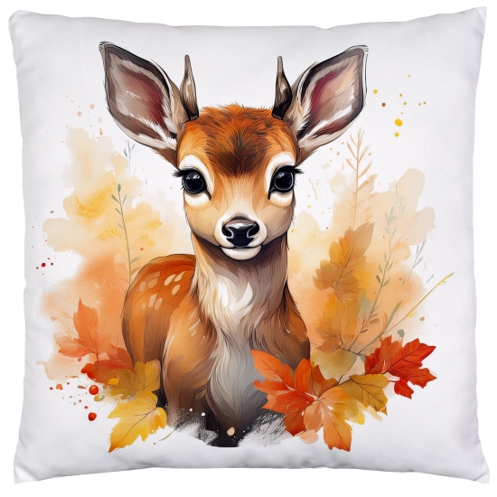 POSZEWKA DEKORACYJNA JESIENNA VELVET 40x40 WELUROWA JESIEŃ JELEŃ