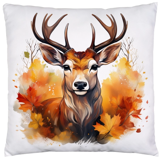 POSZEWKA DEKORACYJNA 45x45 JASIEK OZDOBNA JESIENNA SARNA JELEŃ