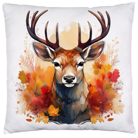 POSZEWKA DEKORACYJNA 45x45 JASIEK OZDOBNA JESIENNA SARNA JELEŃ