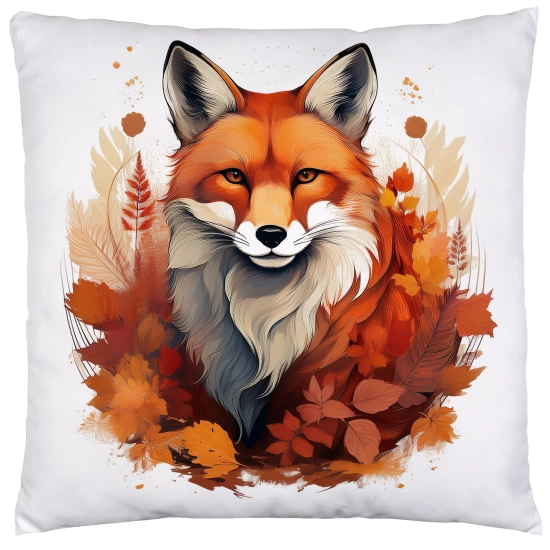 POSZEWKA DEKORACYJNA JESIENNA VELVET 40x40 WELUROWA JESIEŃ LIS