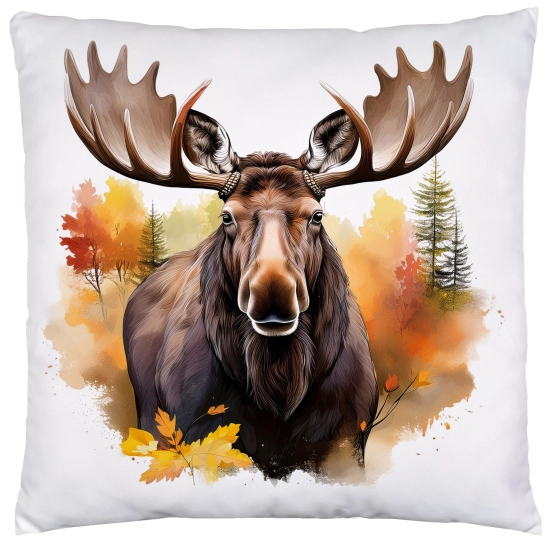 POSZEWKA DEKORACYJNA 40x40 JASIEK OZDOBNA JESIENNA ŁOŚ