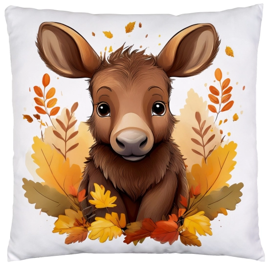 POSZEWKA DEKORACYJNA 45x45 JASIEK OZDOBNA JESIENNA ŁOŚ