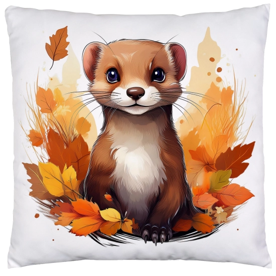 POSZEWKA DEKORACYJNA JESIENNA VELVET 40x40 WELUROWA JESIEŃ ŁASICA