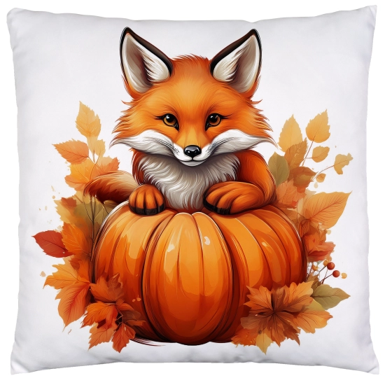 POSZEWKA DEKORACYJNA 45x45 JASIEK OZDOBNA JESIENNA DYNIA LIS