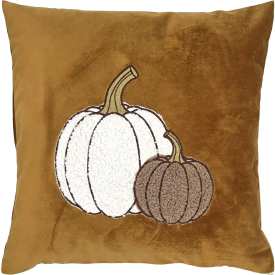 ęcznie wykonana poszewka premium z weluru, haftem dyni bouclé