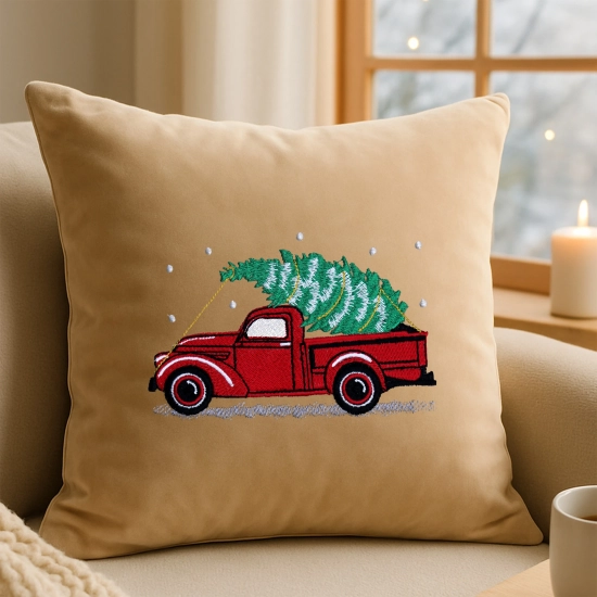 świąteczna poszewka dekoracyjna z weluru