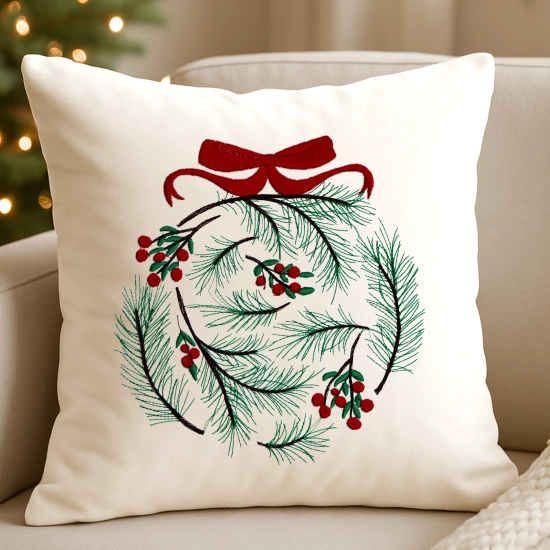 świąteczna poszewka dekoracyjna z weluru