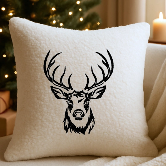 dekoracyjna poszewka świąteczna z bouclé