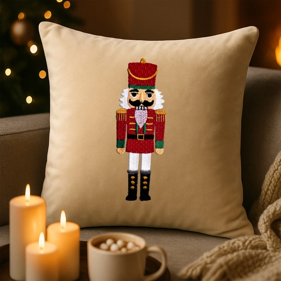 poszewka premium świąteczna z haftem 40x40 cm