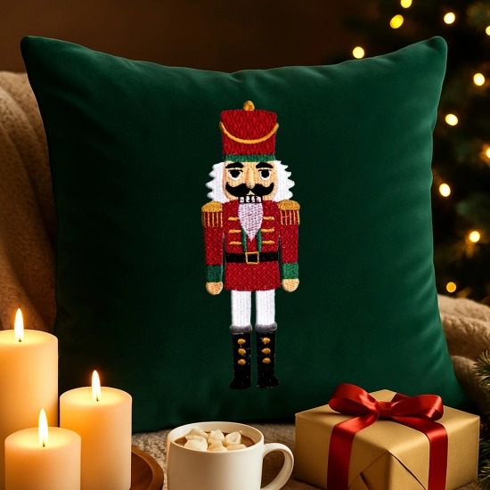 poszewka premium świąteczna z haftem 40x40 cm