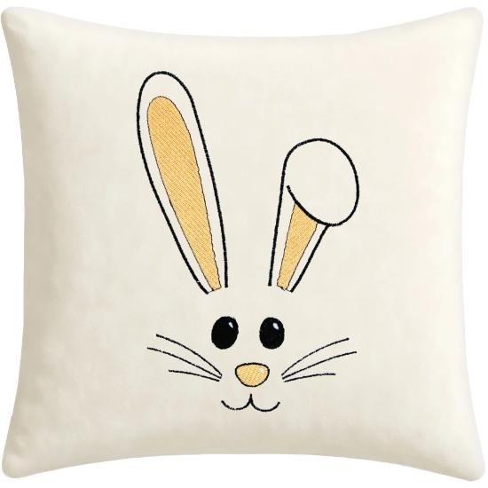 POSZEWKA DEKORACYJNA PREMIUM WELUROWA 40x40 Z HAFTEM WIELKANOCNA VELVET