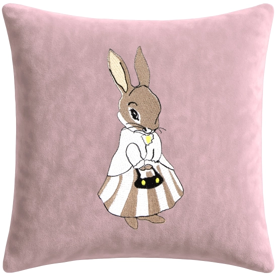 POSZEWKA DEKORACYJNA PREMIUM WELUROWA 40x40 Z HAFTEM WIELKANOCNA VELVET