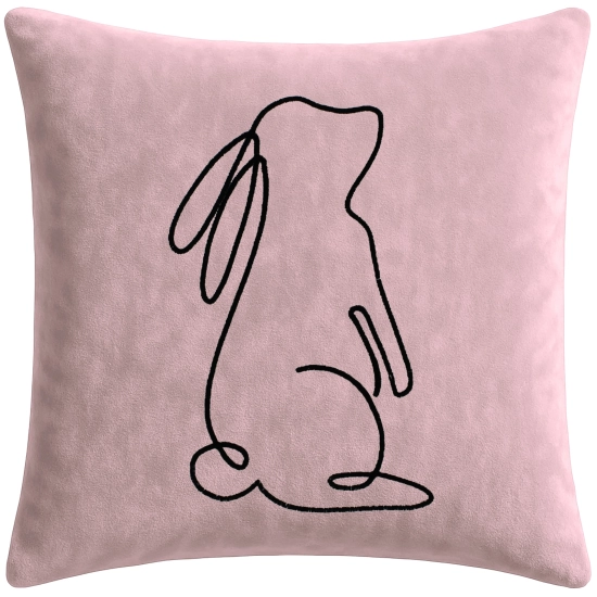 POSZEWKA DEKORACYJNA PREMIUM WELUROWA 40x40 Z HAFTEM WIELKANOCNA VELVET