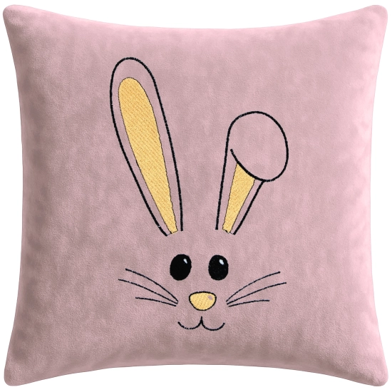 POSZEWKA DEKORACYJNA PREMIUM WELUROWA 40x40 Z HAFTEM WIELKANOCNA VELVET