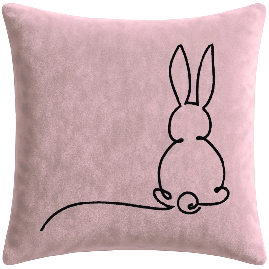 POSZEWKA DEKORACYJNA PREMIUM WELUROWA 40x40 Z HAFTEM WIELKANOCNA VELVET