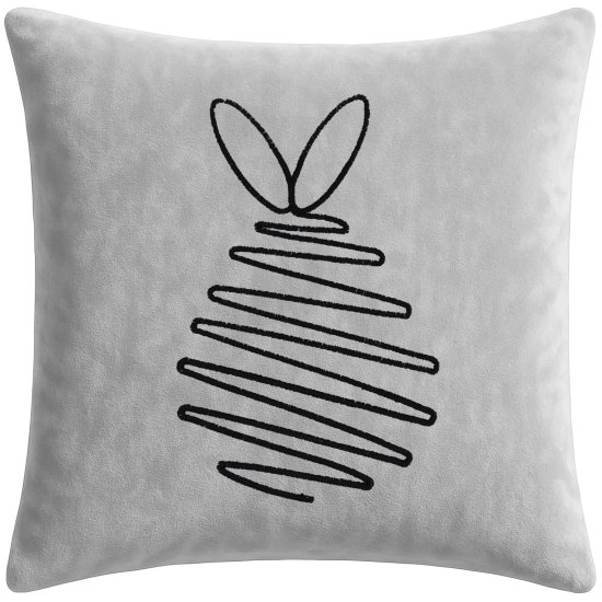 POSZEWKA DEKORACYJNA PREMIUM WELUROWA 40x40 Z HAFTEM WIELKANOCNA VELVET