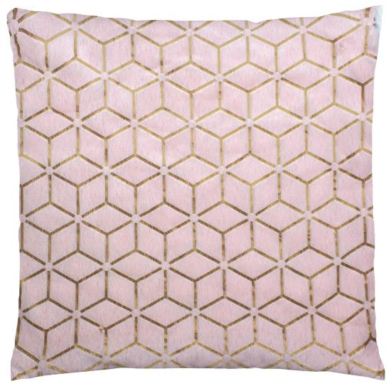POSZEWKA DEKORACYJNA 40x40cm JASIEK GEOMETRYCZNY OZDOBNA WŁOCHACZ