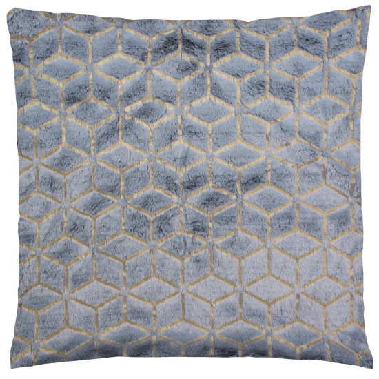 POSZEWKA DEKORACYJNA 40x40cm JASIEK GEOMETRYCZNY OZDOBNA WŁOCHACZ