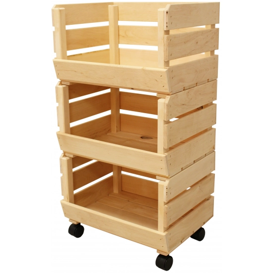 REGAŁ NA WARZYWA OWOCE PIECZYWO PRZETWORY SKRZYNKI POJEMNIK NA KÓŁKACH