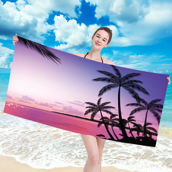 RĘCZNIK PLAŻOWY 150x210 KĄPIELOWY KOC DUŻY KOCYK SZYBKOSCHNĄCY  NA BASEN