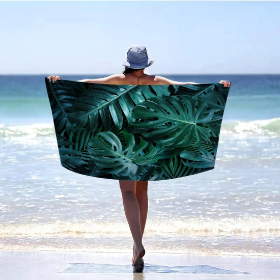 RĘCZNIK PLAŻOWY 150x210 KĄPIELOWY KOC DUŻY KOCYK SZYBKOSCHNĄCY  NA BASEN