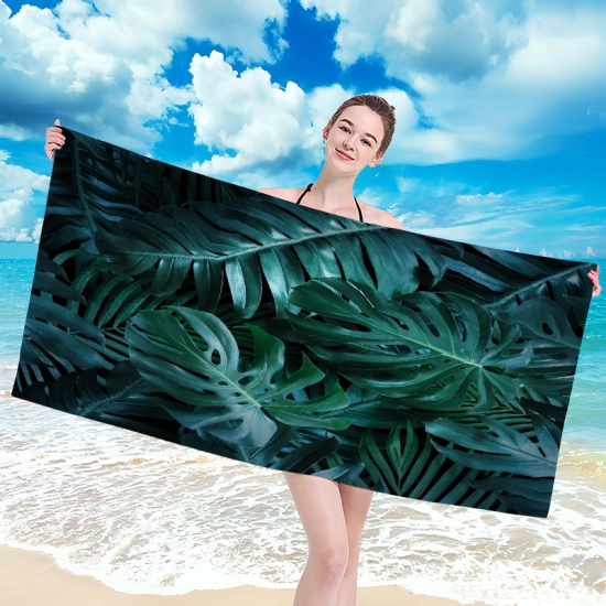 RĘCZNIK PLAŻOWY 150x210 KĄPIELOWY KOC DUŻY KOCYK SZYBKOSCHNĄCY  NA BASEN